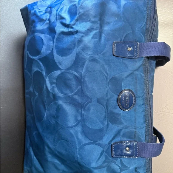 Coach Blue Signature Tote - Picture 1 of 4